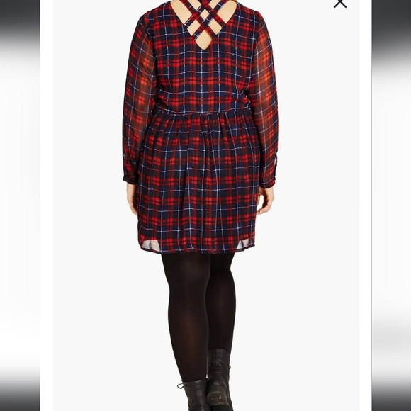 NWT City Chic " check me out" dress sz XS/14 - Picture 3 of 4